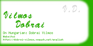 vilmos dobrai business card